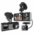 Camera Auto Full HD 3 Camere - Față, Spate și Interior