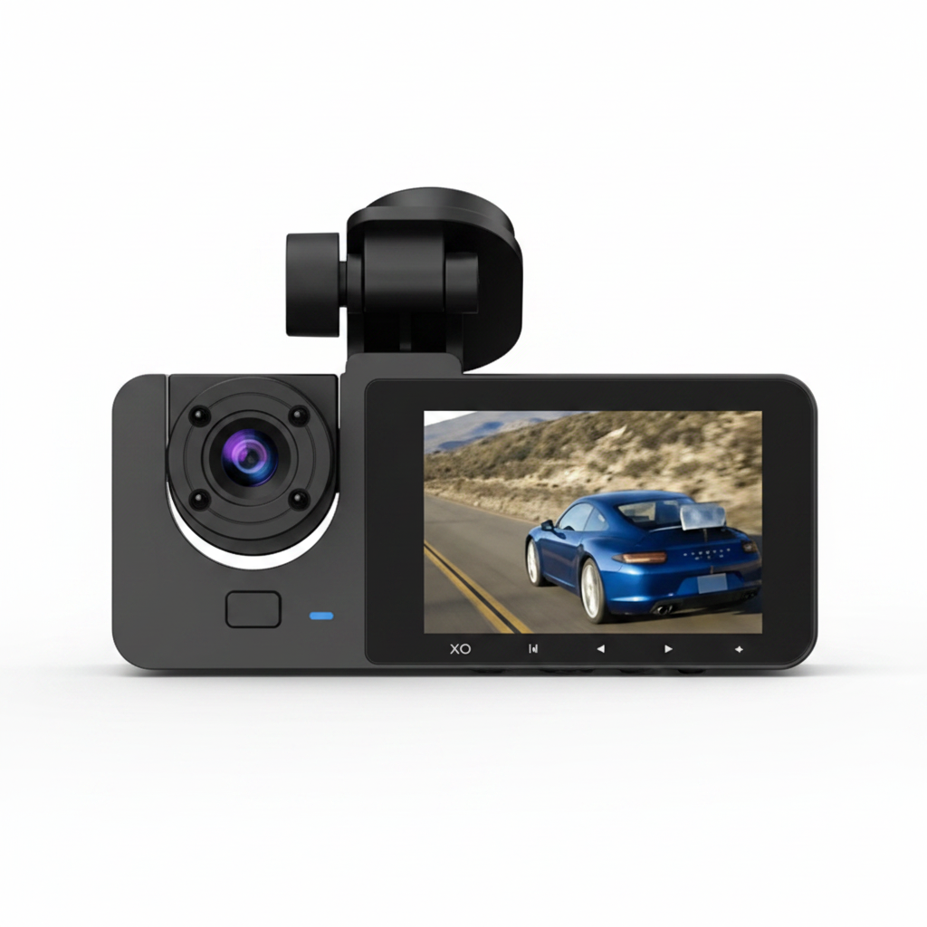 Camera Auto 4K Ultra HD 3 Canale - Față, Spate și Interior cu Infraroșu