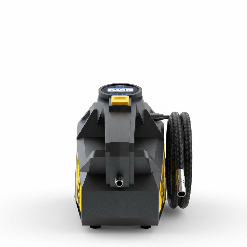 Inflator Digital de Anvelope 150 PSI cu Lumină LED – Compresor Aer Portabil 12V