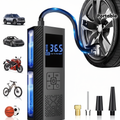Compresor aer portabil auto 150 PSI conectat la anvelopă