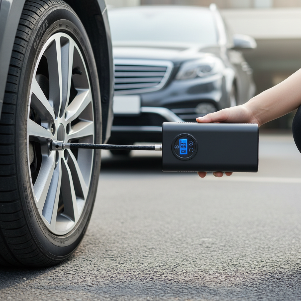 Pompă Electrică Portabilă pentru Anvelope – Compresor Aer Rapid Fără Fir